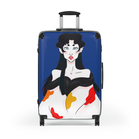Yuri | Blue | Suitcase | Luggage | Matching Suitcases | Carry On Luggage | Travel | Cute Suitcase | Matching Luggage