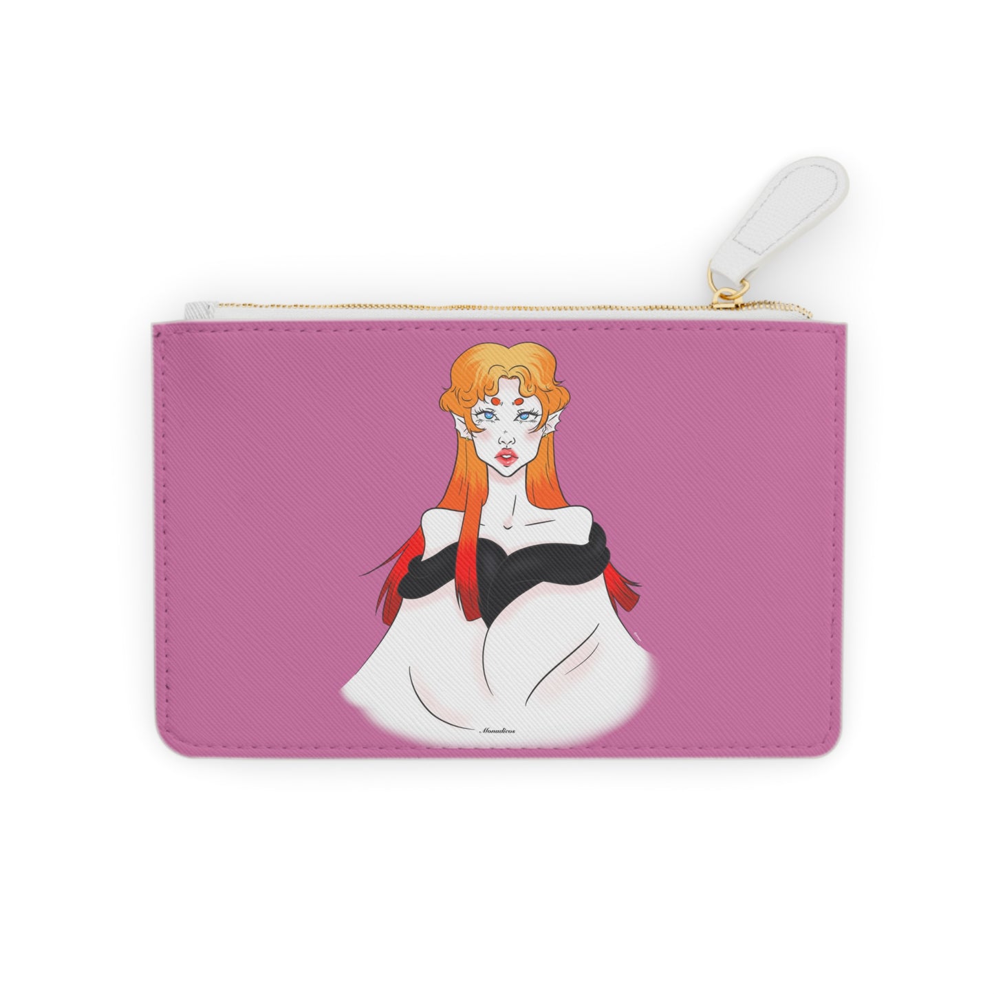 Anna | Light Pink | Front & Back | Mini Clutch Bag