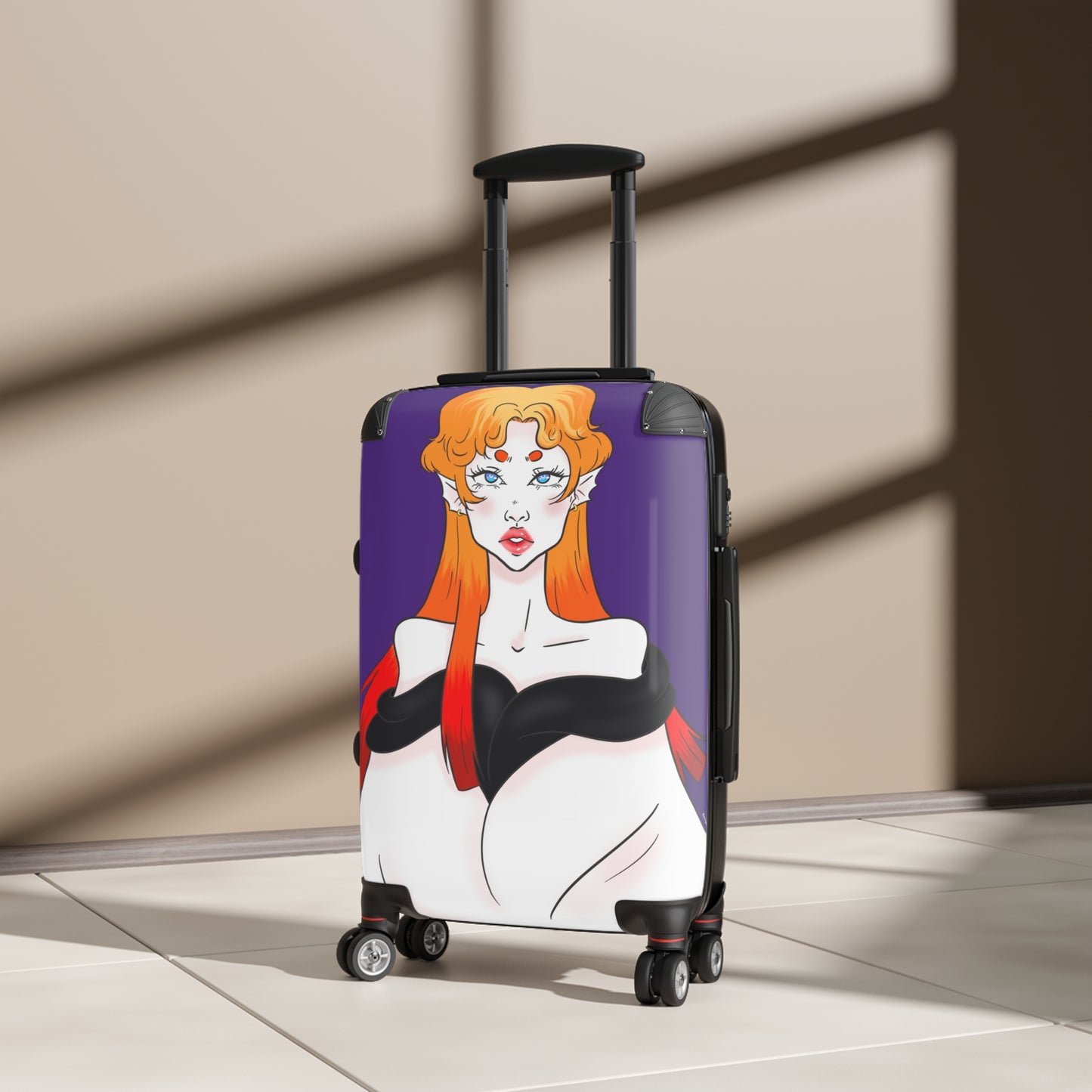 Anna | Purple | Front | Suitcase