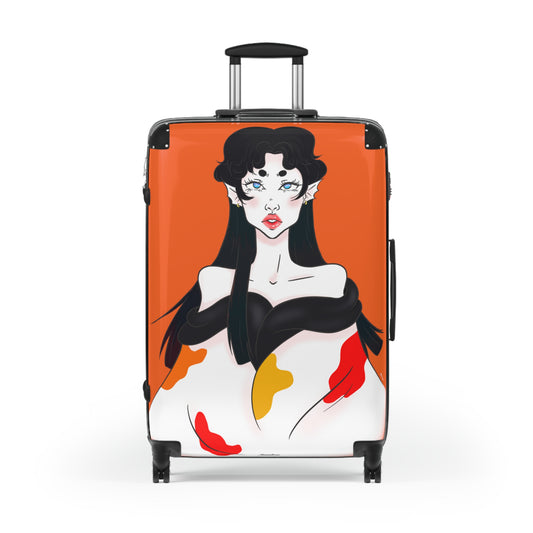 Yuri | Orange | Suitcase | Luggage | Matching Suitcases | Carry On Luggage | Travel | Cute Suitcase | Matching Luggage