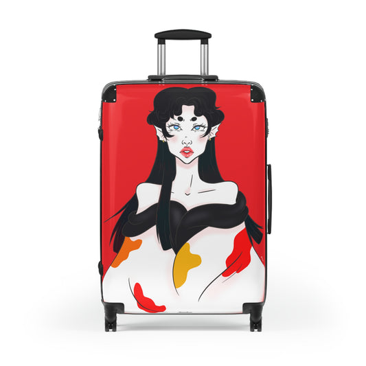 Yuri | Red | Suitcase | Luggage | Matching Suitcases | Carry On Luggage | Travel | Cute Suitcase | Matching Luggage