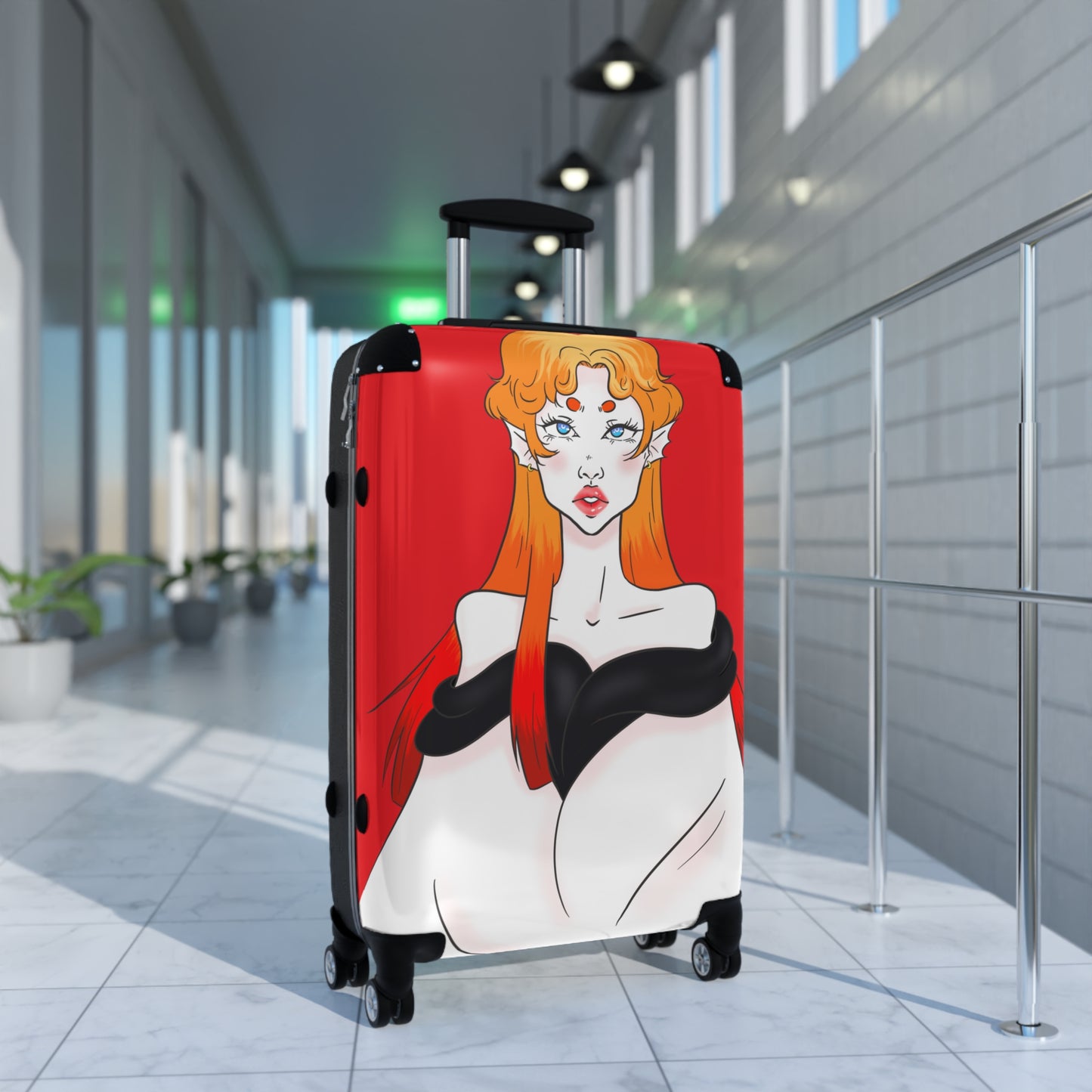 Anna | Front | Red | Suitcase