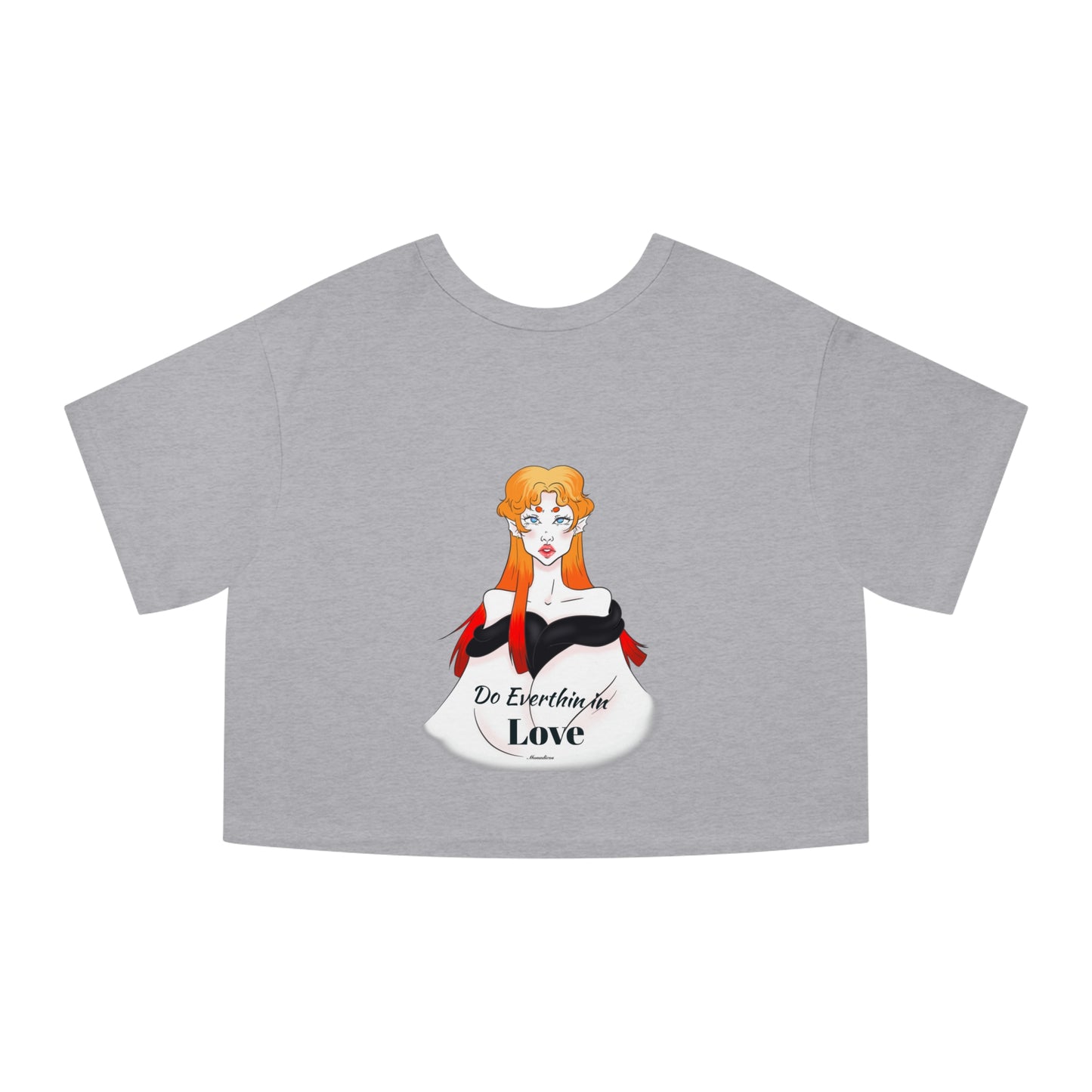 Do Everything In Love | Anna | Back | Champion Women's Heritage Cropped T-Shirt
