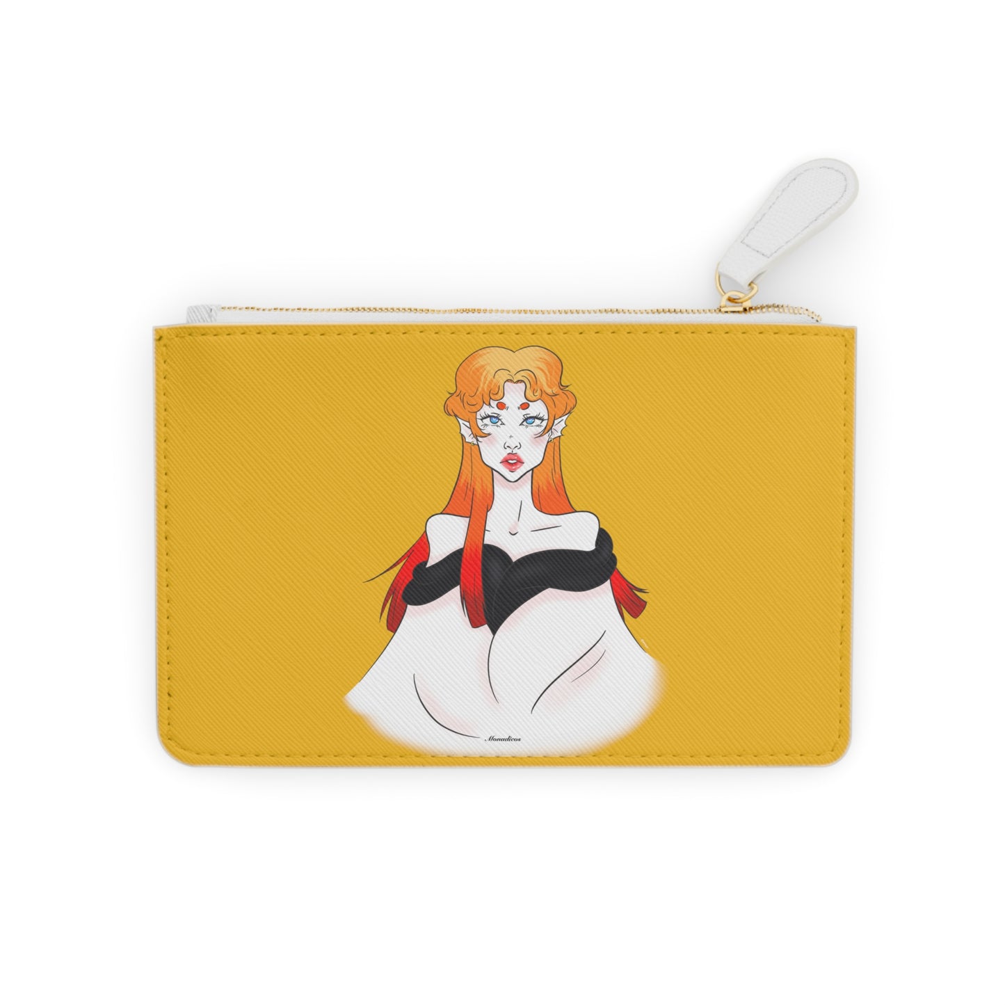 Anna | Yellow | Front & Back | Mini Clutch Bag
